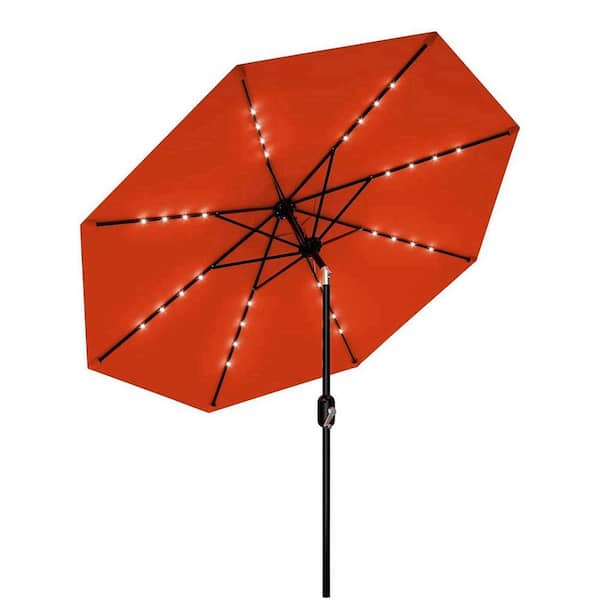 9 orange patio umbrella 9' Market Umbrella, Sunset This patio umbrella combines sun tent Maypex 9-foot Pagoda Market Umbrella