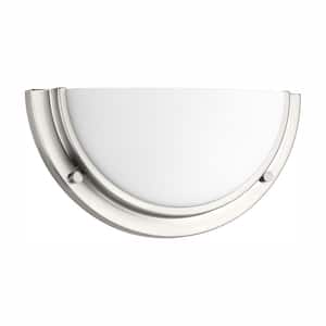 Apogee Collection 20-Watt Brushed Nickel Integrated LED Sconce