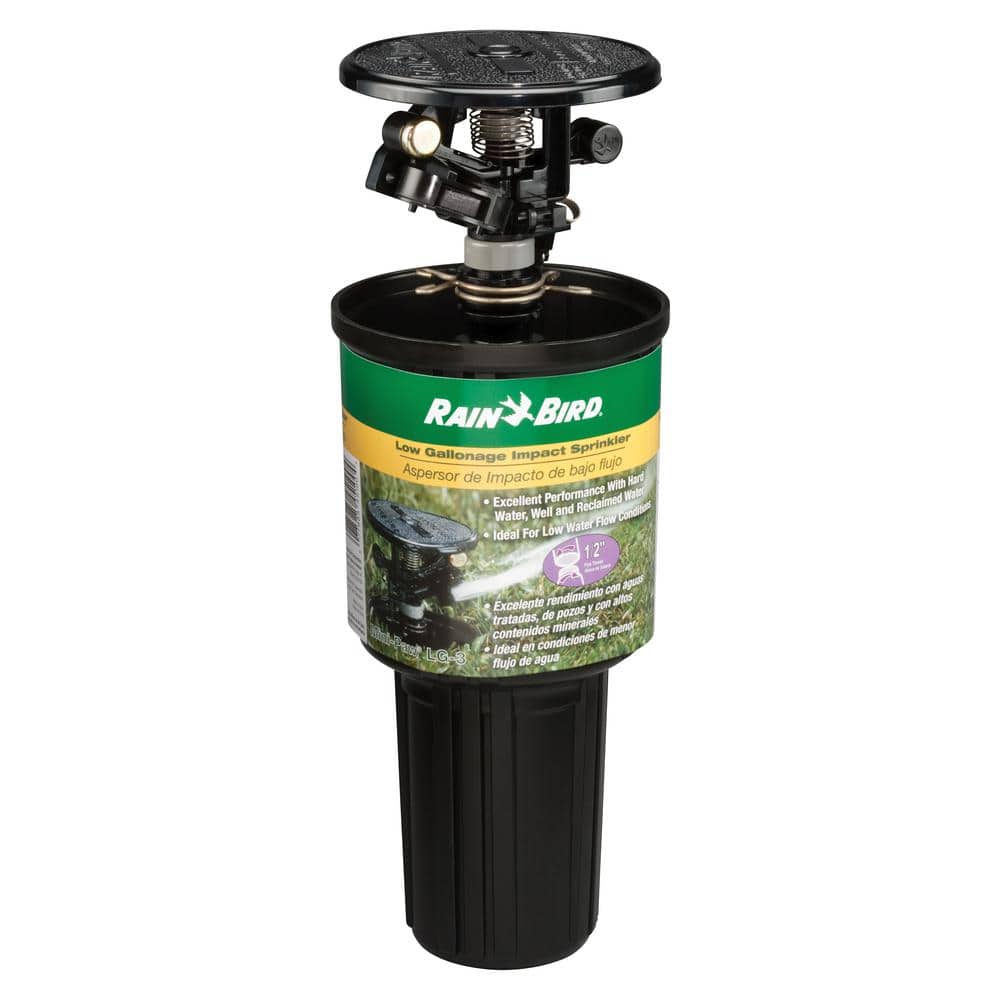 Rain Bird Mini-Paw Pop-Up Impact Rotor Sprinkler LG-3 - The Home Depot