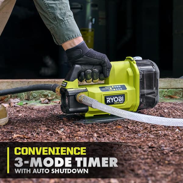 RYOBI ONE+ HP 18V 1/4 hp Cordless Battery Powered Transfer with 2.0 Ah Battery and Charger RY20WP182K - The Home Depot