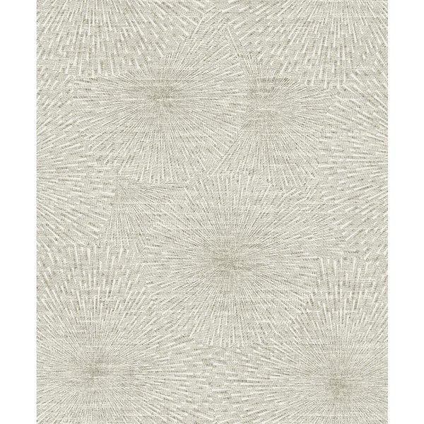 Brewster Zion Taupe Starburst Paper Strippable Roll (Covers 57.8 sq. ft.)