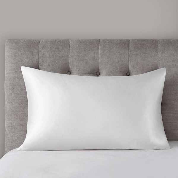 White Silk King Single Pillowcase