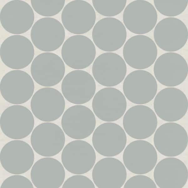 Marin 2 in. Penny Round Matte Porcelain Mosaic in Aloe Green (8.61 sq. ft. /case)