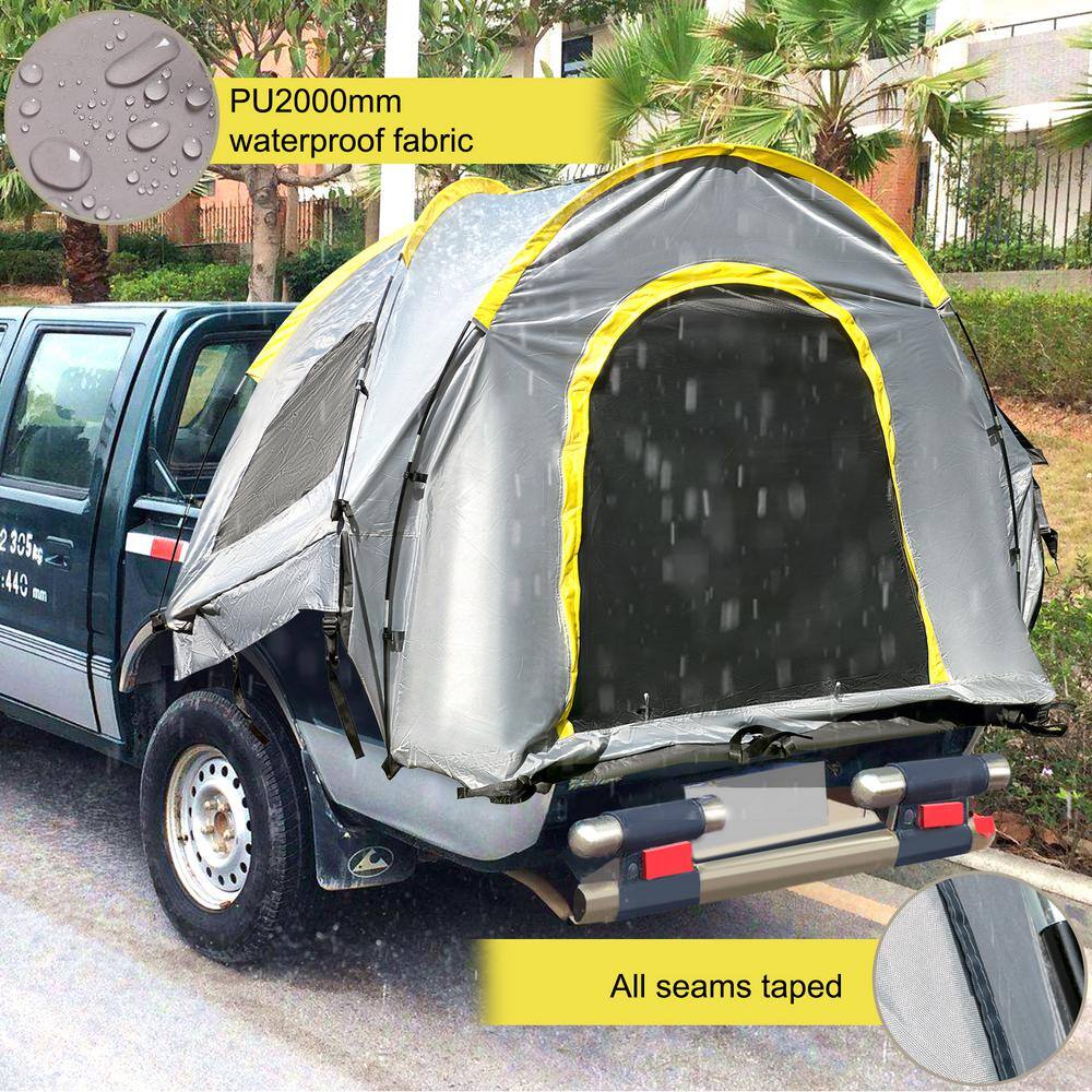 Gray 2-Person Waterproof Camping Tent with Carry Bag