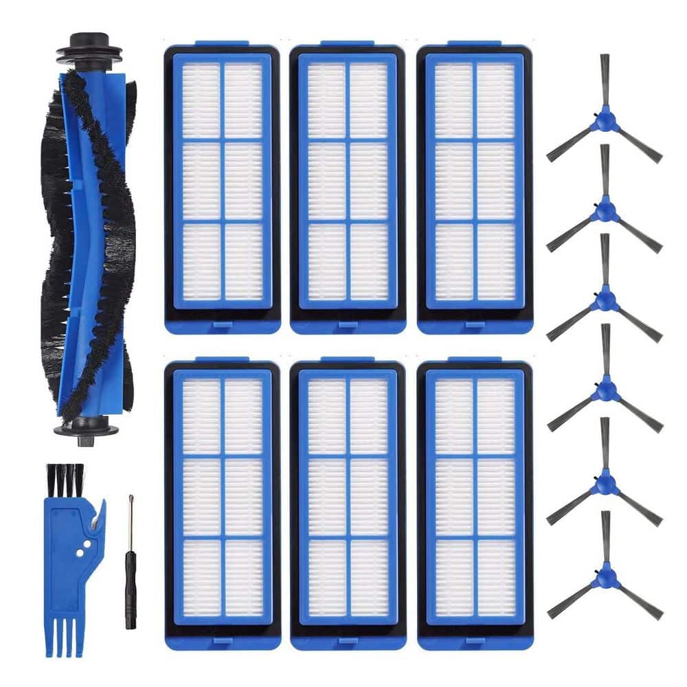 Robot Vacuum Cleaner Accessories Kit (1-Set), Main Brush, Side Brushes, Filters, Compatible with Multiple Models price history on PriceWatchPro