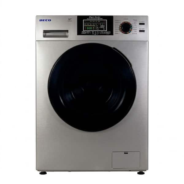 2.47 cu. ft. Electric All-in-One Washer Dryer Combo in Silver with 1400 RPM, 110-Volt and 26 lbs. Capacity