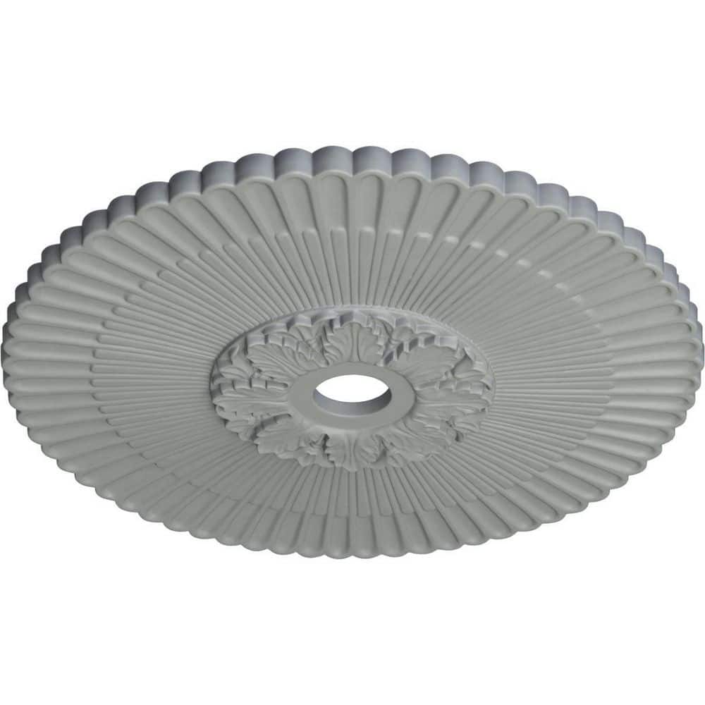 Melonie Primed Gray Polyurethane Architectural Ceiling Medallion