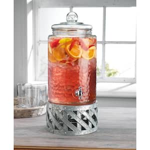 Fiddle and Fern 3 Gal. Dispenser with Galvanized Base