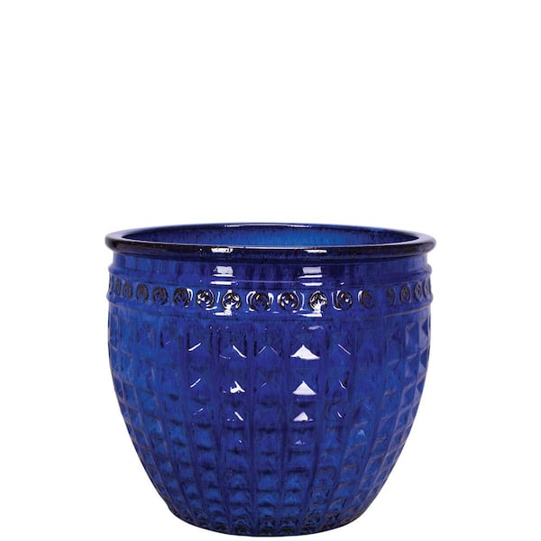 Unbranded 9 in. Ceramic Kairos Coin-Dynasty Blue