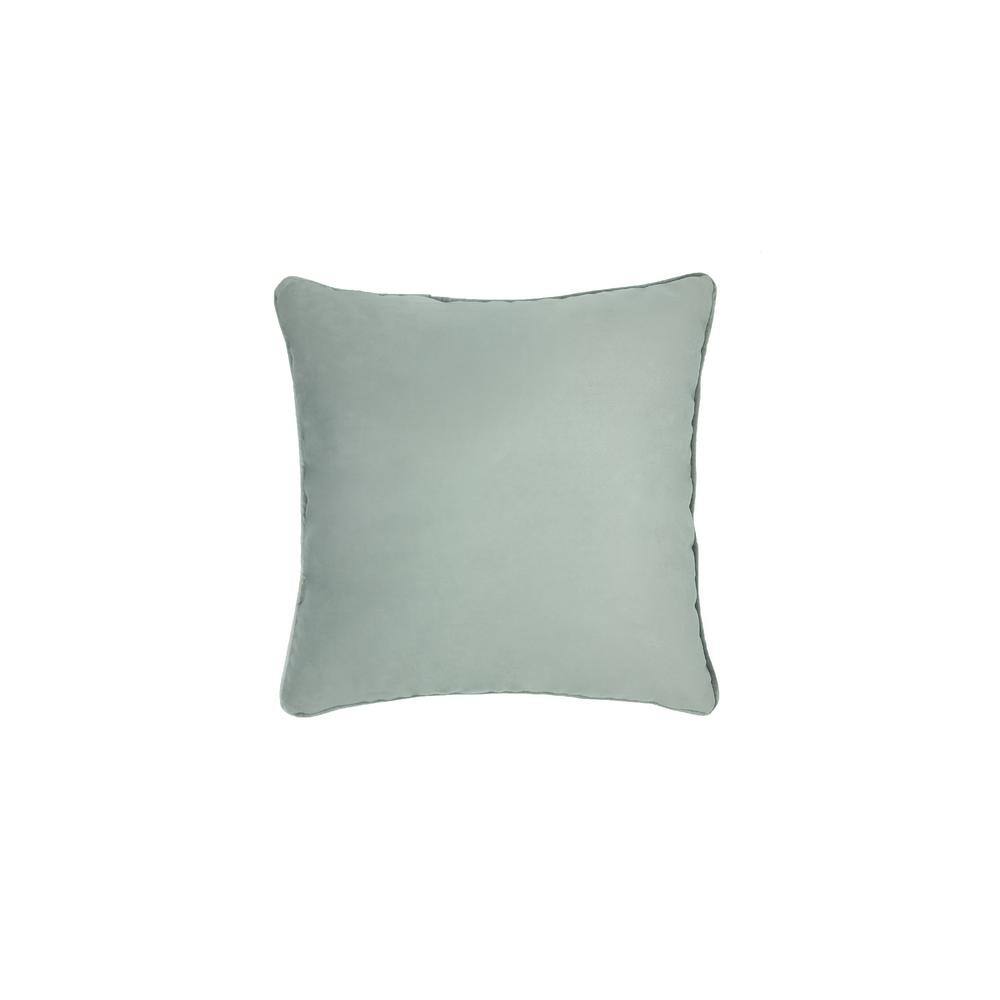 Habitat Seren Silver Polyester Velvet 20 in. W x 20 in. L Indoor Pillow (1Throw Pillow