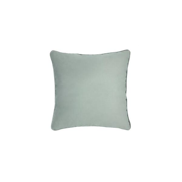 Habitat Seren Silver Polyester Velvet 20 in. W x 20 in. L Indoor Pillow (1-Throw Pillow)
