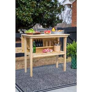Palmetto Boon Solid Pine Wood Outdoor Bar Table