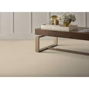 Perfect Breeze - Parchment - Brown 13.2 ft. 35.39 oz. Nylon Texture Installed Carpet