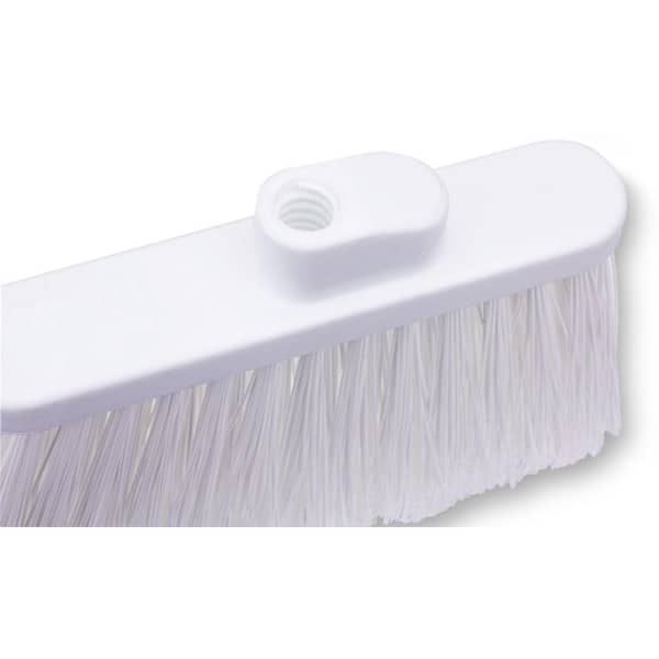 9 1/2 Nylon Bristle Spotting Brush - 2 5/8 x 2 Head 3/4 Bristles -  White - Cleaner's Supply