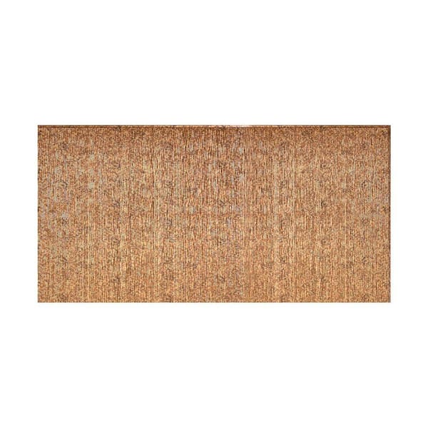 Fasade Ripple Vertical 96 in. x 48 in. Decorative Wall Panel in Cracked Copper