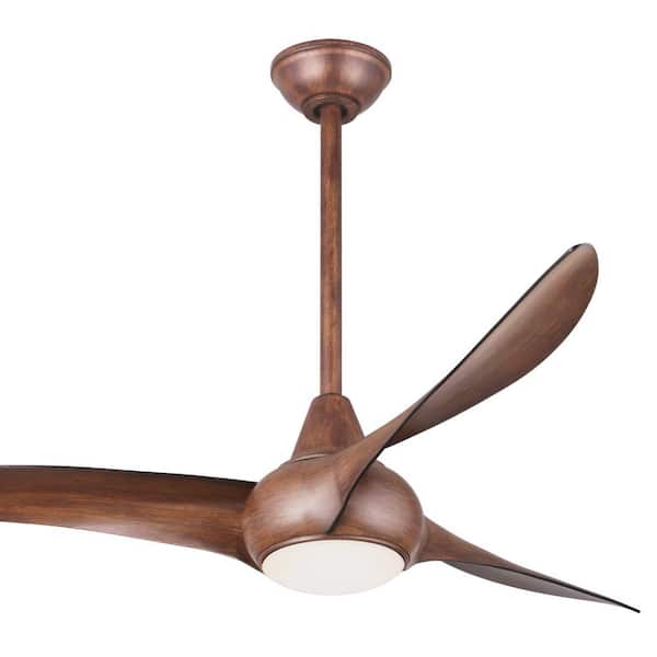 Light Wave 52 inch Ceiling Fan with Remote Control Minka-Aire F844-MP Maple 