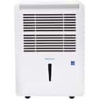 Energy Star 50 Pint Dehumidifier for up to 4,500 Sq.Ft. LED Display Timer Portable w/ Wheels Auto-Shutoff