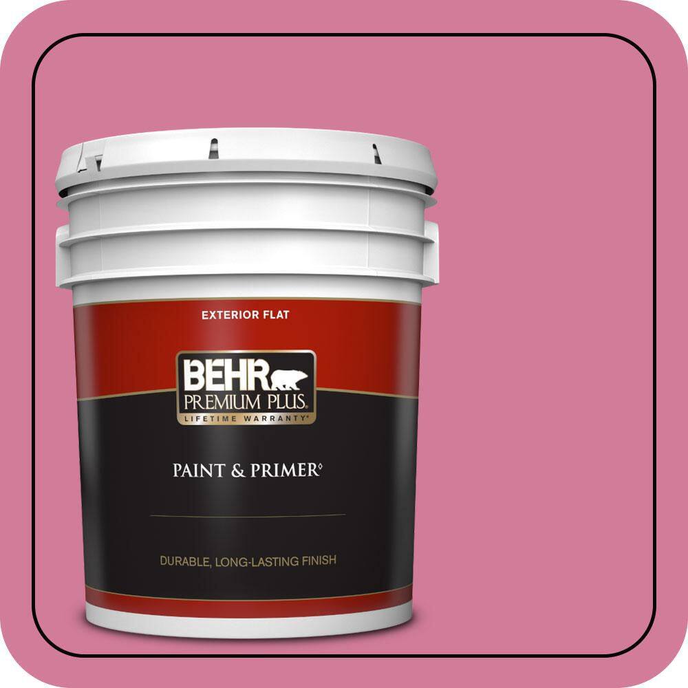 5 gal. #P130-5 Little Bow Pink Flat Exterior Paint & Primer price history on PriceWatchPro