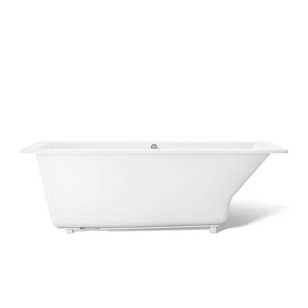 KOHLER Underscore 66 in. x 32 in. Rectangular Soaking Bathtub with