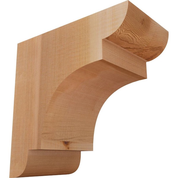 Ekena Millwork 5-1/2 in. x 10 in. x 10 in. Western Red Cedar New Brighton Smooth Corbel