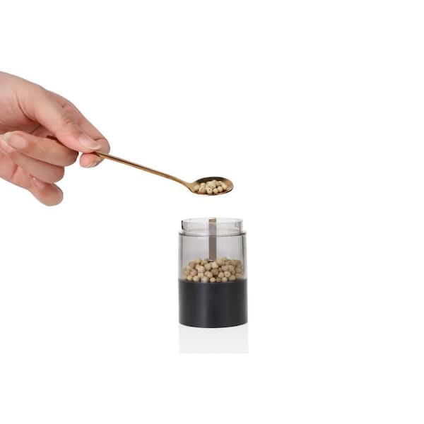 Electric Salt and Pepper Grinder with Adjustable Coarseness, USB Rechargeable Stainless Steel Mill