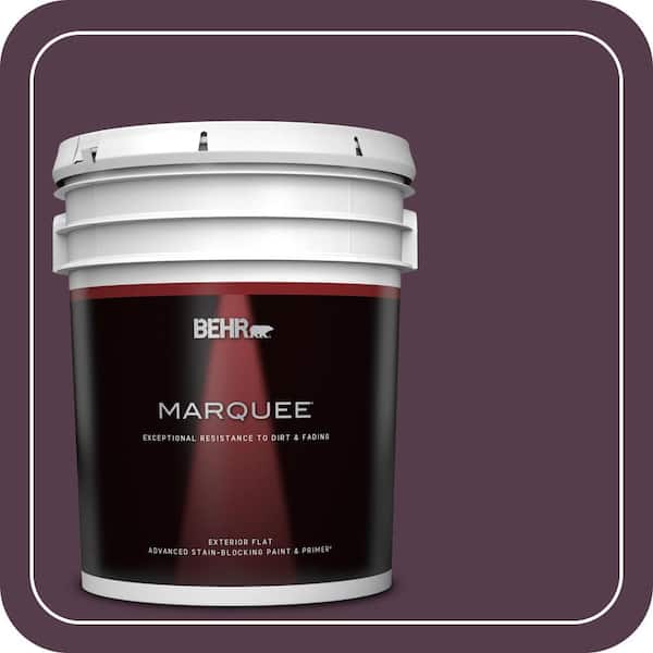 BEHR MARQUEE 5 gal. #T15-4 Your Majesty Flat Exterior Paint & Primer
