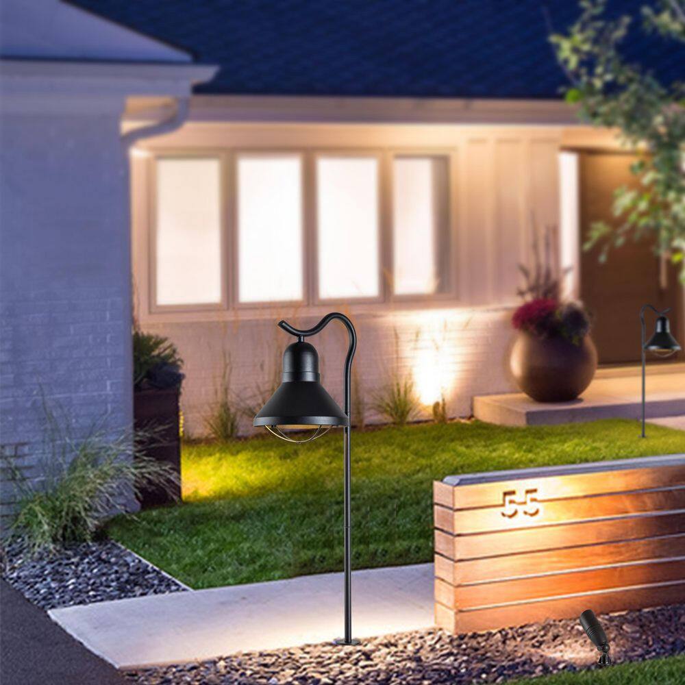 Matte Black Low Voltage LED Pathway Light Multipack