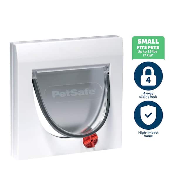 6-1/4 in. x 5-1/2 in. 4-Way Locking with Tunnel Cat Pet Door