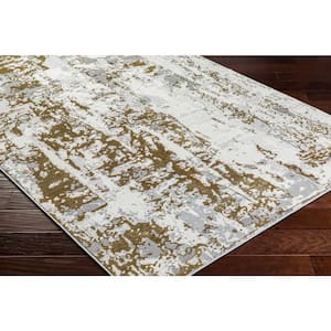 Sunrise Taupe/Gray Abstract 8 ft. x 10 ft. Indoor Area Rug