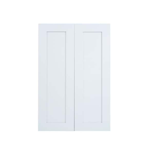 Everest 24 in. W x 12 in. D x 36 in. H Ready to Assemble Shaker Wall Kitchen Cabinet in White
