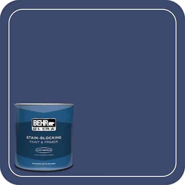 BEHR ULTRA 1 qt. #T11-19 Starlit Night Extra Durable Satin Enamel Interior Paint & Primer