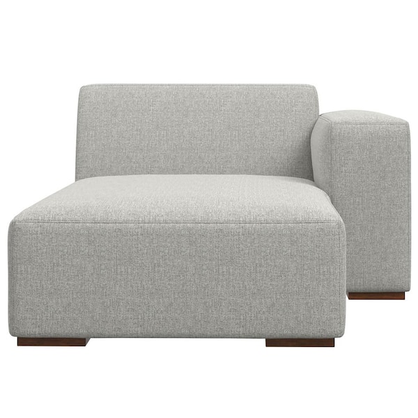 Rex Right Chaise Sofa Module in Tightly Woven Performance Fabric
