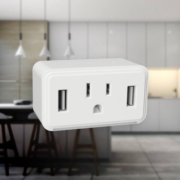 dual usb outlet with led nightlight