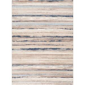 Furaha Navy 5 ft. 3 in. x 7 ft. 1 in. Abstract Area Rug