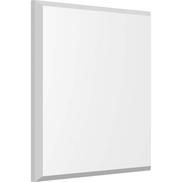 Ekena Millwork 8 in. W x 8 in. H x-1/2 in. P Standard Sedgwick Rosette with Beveled Edge (4-Pack)