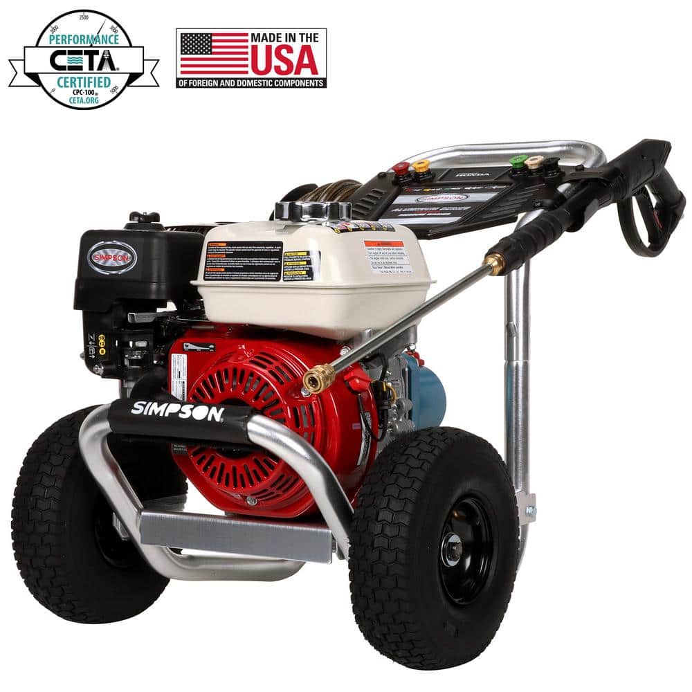 Aluminum 3400 PSI at 2.5 GPM HONDA GX200 with CAT Triplex
