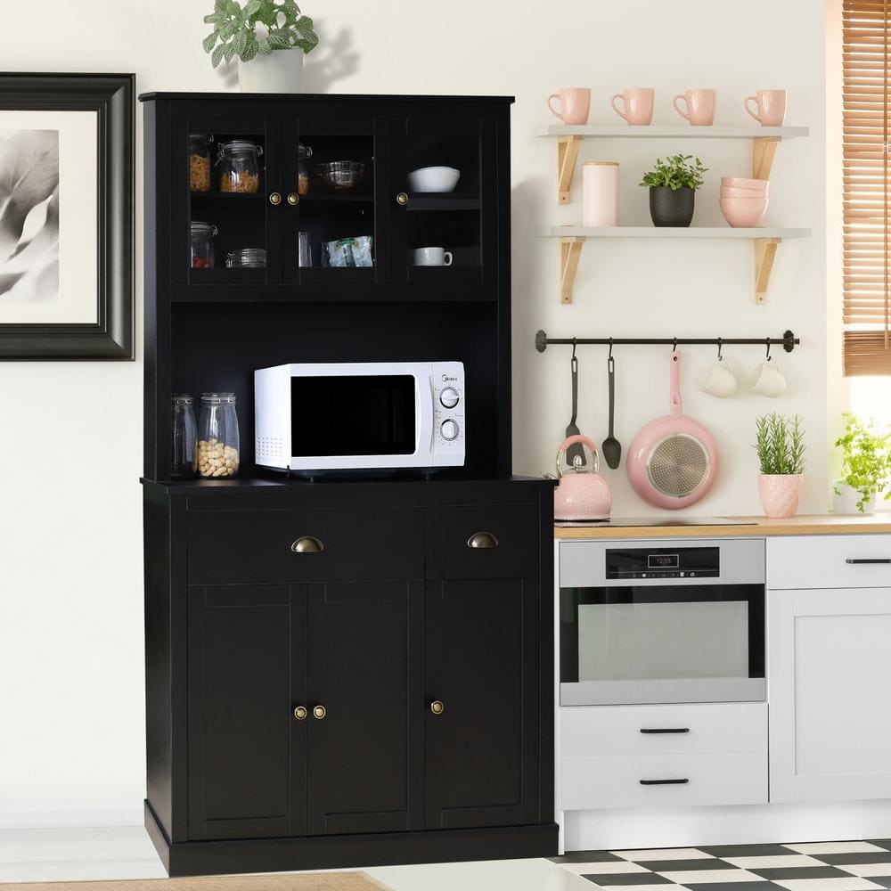 https://images.thdstatic.com/productImages/9dad3c9c-cd65-40f3-956d-8cdaa7d1a718/svn/black-veikous-pantry-cabinets-hp0405-03bk-110-64_1000.jpg