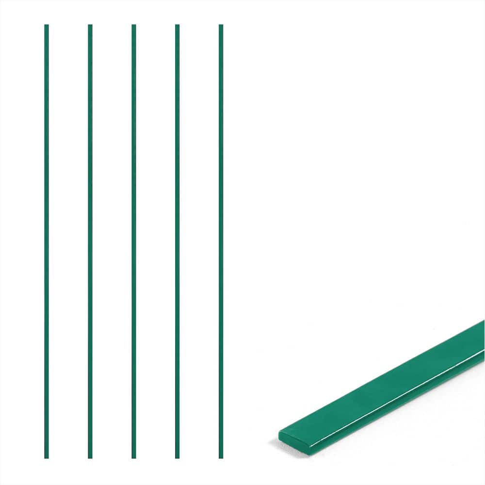 48 in. Chain Link Fence Green Galvanized Steel Flat Tension Bar (Pack of 5) price history on PriceWatchPro