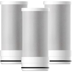 WD-FF-03A Faucet Replacement Filter, Carbon Block Filter Fits WD-FC-01, WD-FC-02, WD-FC-06, Pack of 3