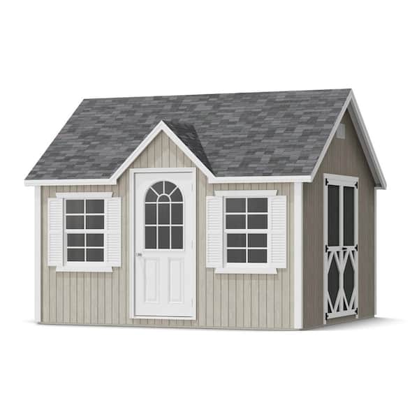 Classic Cottage 12 ft. x 12 ft. Outdoor Wood Storage Shed Panelized Kit with Operable Windows and Floor (144 sq. ft. )