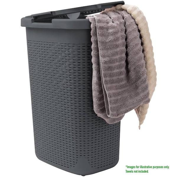 Cute Stylish Laundry Basket Lightweight On Wheels Washing Foldable Easy Storage 