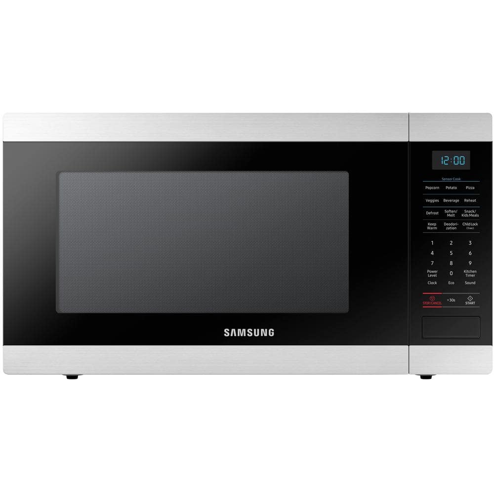 Samsung 1.9 cu. ft. Countertop Microwave with Sensor Cook in Stainless Steel, Silver
