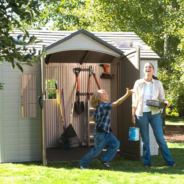 Lifetime 10 ft. x 8 ft. Resin Outdoor Garden Shed