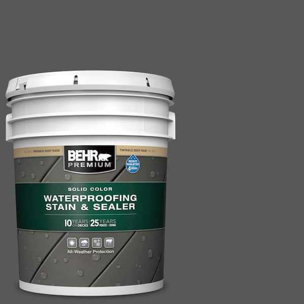 5 gal. #PPU24-22 Shadow Mountain Solid Color Waterproofing Exterior Wood Stain and Sealer