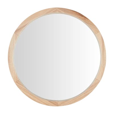 Mirrors Home Decor The Depot, 30 Inch Round Wood Framed Mirror