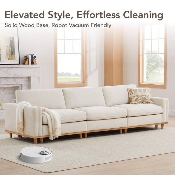 Spruce & Spring Aria 83 in. 2-Piece Square Arm Fabric Modular Sofa