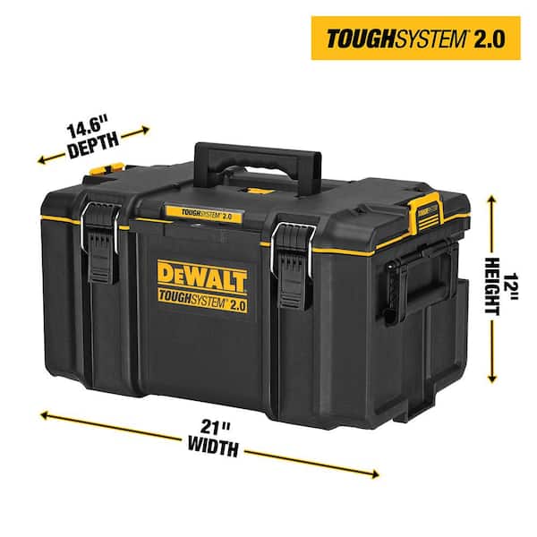 DEWALT ToughSystem 2.0 2-Drawer Toolbox, 22 Lb. Capacity - Power Townsend  Company