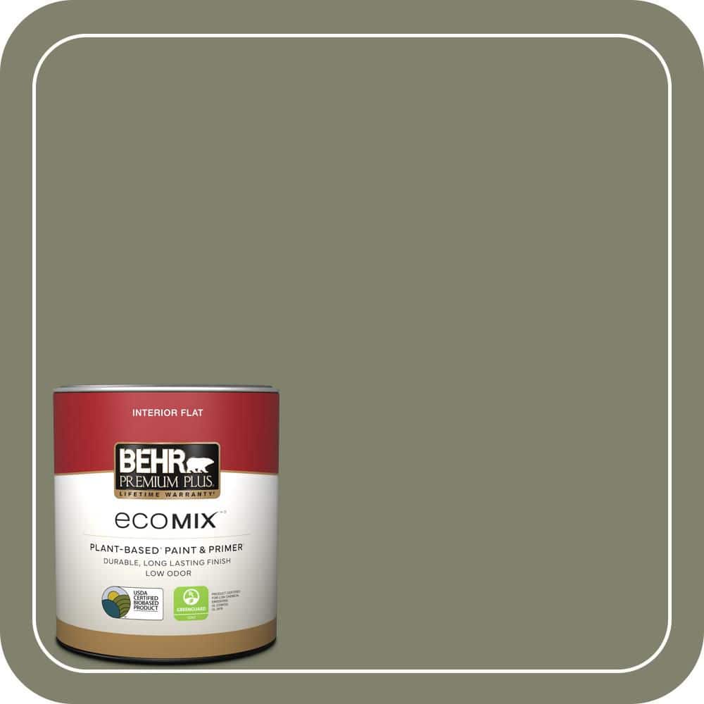1 qt. #PPU10-18 Lizard Green Flat EcoMix Plant-Based Interior Paint & Primer price history on PriceWatchPro