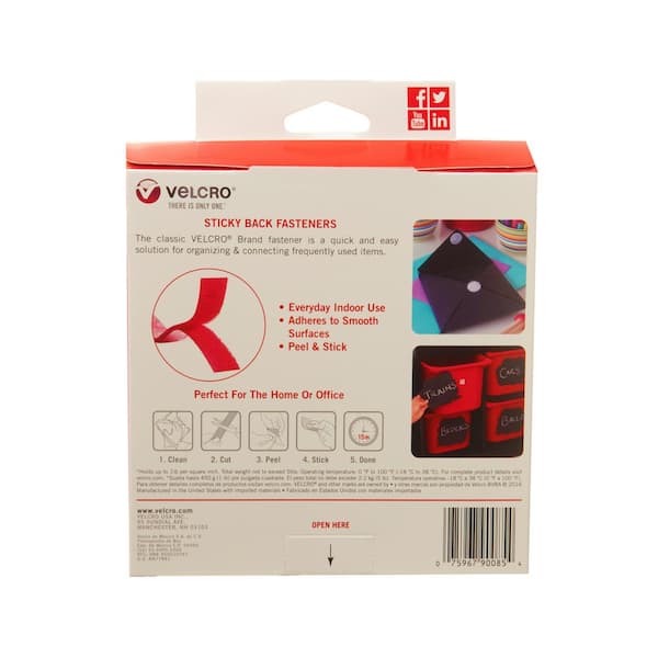 VELCRO 5 ft. x 3/4 in. Sticky Back Tape 90087 - The Home Depot
