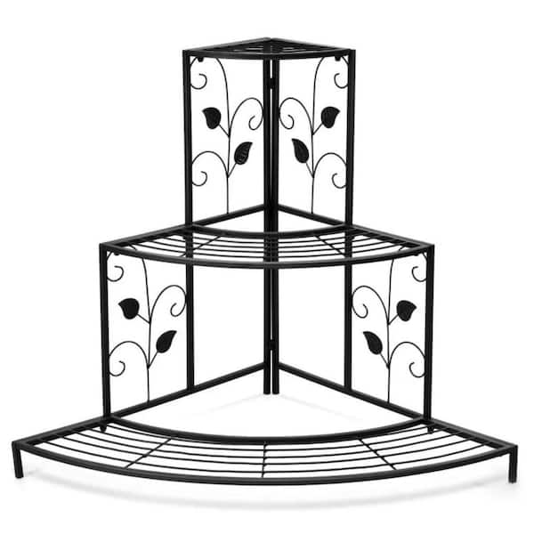 3 -Tier Floral Corner  Steel  Plant Pot Rack